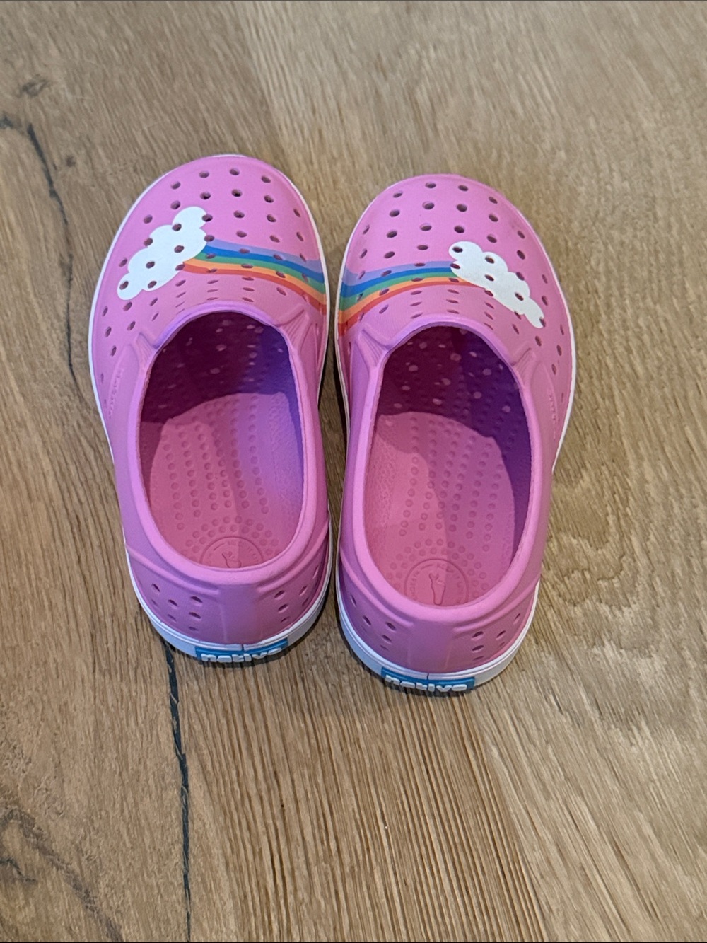 Kids Pink Rainbow Native Shoes